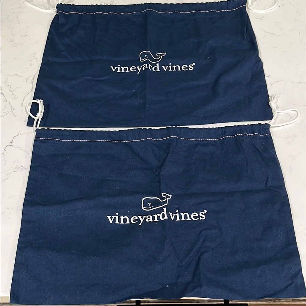 Vineyard Vines Blue Drawstring Storage Bags